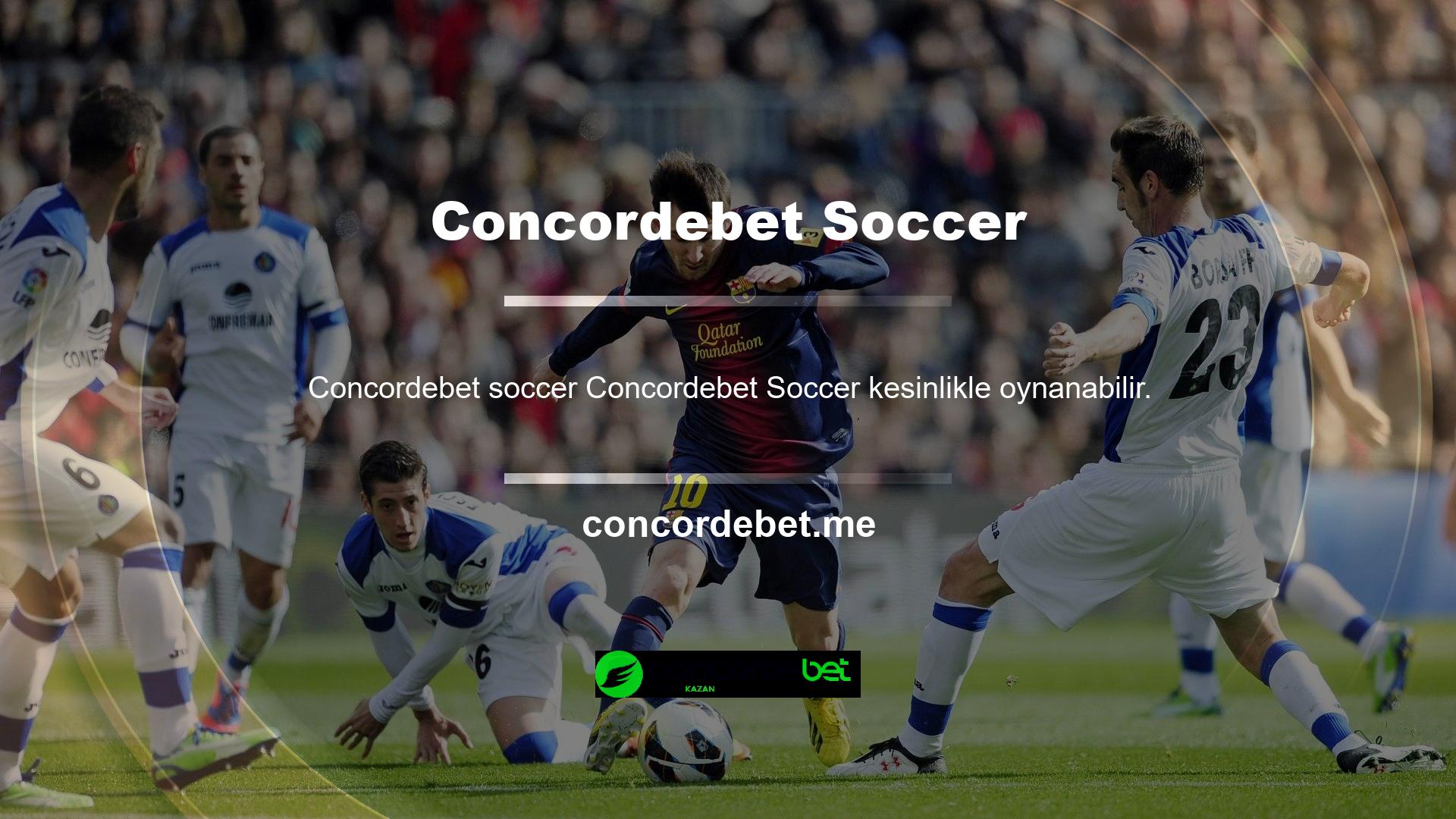 Bir bahis sitesinde güvenilir bir bahis oynamak istiyorsanız Concordebet Soccer mükemmel bir seçimdir
